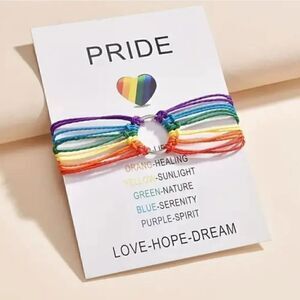 PRIDE wax rope braided set of  2 bracelets